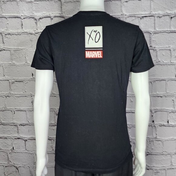 XO Marvel x The Weeknd Starboy Black Cotton T-Shirt, Men's Medium - Picture 4 of 8